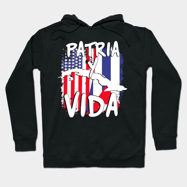 Cuban american Flag Bandera Cubana Cuba Flags Hoodie by dyazagita